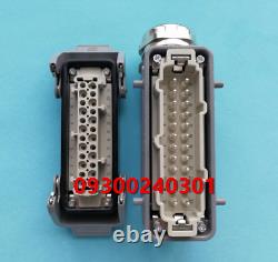 09300240301 24core double buckle side heavy duty connector HAN 24B HE-024-M/F