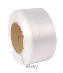 1/2 Strapping 9900 Ft Machine Grade 8x8 Core Polypropylene Heavy Duty Grade