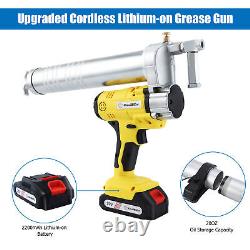 10000PSI Powerful Cordless Heavy Duty Grease Gun Electric 20V MAX Li-Ion Battery