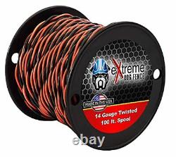 100ft Roll 14 Gauge Solid Core Heavy Duty Professional Grade Twisted Dog Fenc