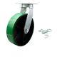 12 Inch Heavy Duty Green Poly on Cast Iron Wheel Swivel Caster with Swivel Lock