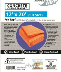 12' x 20' Concrete Curing Blanket 8x8 Weave, 3/16 Closed Cell Foam Core