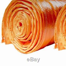 12x24' Orange Insulated Blanket Concrete Curing Tarp 3/16 Foam Core PE Coated