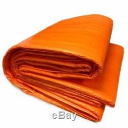 12x24' Orange Insulated Blanket Concrete Curing Tarp 3/16 Foam Core PE Coated