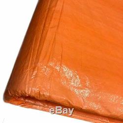 12x24' Orange Insulated Blanket Concrete Curing Tarp 3/16 Foam Core PE Coated