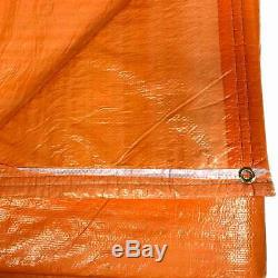 12x24' Orange Insulated Blanket Concrete Curing Tarp 3/16 Foam Core PE Coated