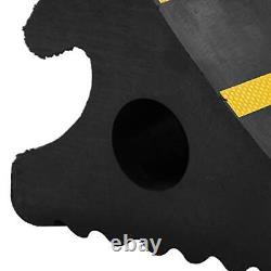 2 Pack Wheel Chocks Heavy Duty Industrial 11 x 7.6 x 6 2 Pack Solid Core