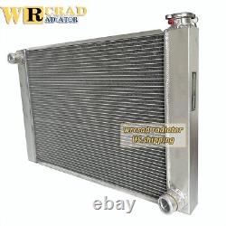 2-Rows Core Aluminum Radiator Fit 29X19 Chevy Chevrolet GM SBC Heavy Duty