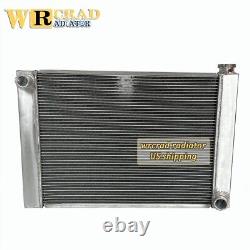 2-Rows Core Aluminum Radiator Fit 29X19 Chevy Chevrolet GM SBC Heavy Duty