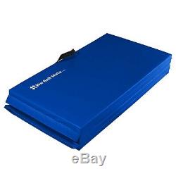 2" Thick BLUE Exercise Mat Foam Core with Heavy Duty Vinyl Cover 4x8 
