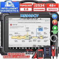 2024 Autel MaxiSYS MS909CV Heavy Duty Truck Diagnostic Tool Programming & GIFT