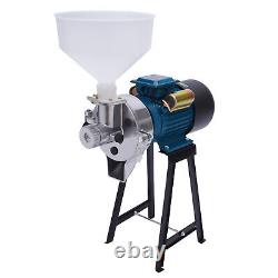 2200W Commercial Electric Corn Mill Grinder Heavy-Duty Dry &Wet Grinding Machine