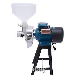 2200W Commercial Electric Corn Mill Grinder Heavy-Duty Dry &Wet Grinding Machine