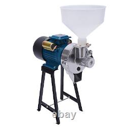 2200W Commercial Electric Corn Mill Grinder Heavy-Duty Dry &Wet Grinding Machine