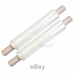 24 Heavy Duty Clear 34Micron Pallet Wrap Extended Core 400mm Stretch Shrinkwrap