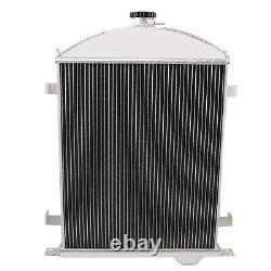 3 CORE Aluminum Radiator for 1928-1929 Ford Model A Heavy Duty 3.3L L4 Engine