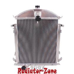 3 Core Aluminum Radiator For 1928 1929 Ford Model A Heavy Duty 3.3L L4