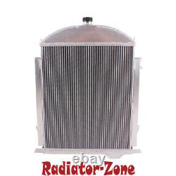 3 Core Aluminum Radiator For 1928 1929 Ford Model A Heavy Duty 3.3L L4