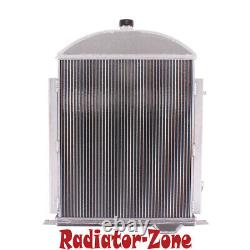 3 Core Aluminum Radiator For 1928 1929 Ford Model A Heavy Duty 3.3L L4