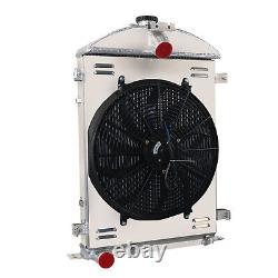 3 Core Radiator Shroud Fan Fits 1930 1931 Ford Model Aa Double A Heavy Duty 3.3l