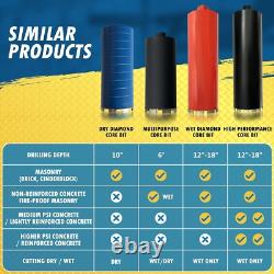 3 Heavy Duty Diamond Core Bit for Wet Drilling in Concrete with 10mm Segments