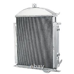 3 ROW Core Radiator+Shroud+Fan For 1928 1929 Ford Model-A Heavy Duty 3.3L