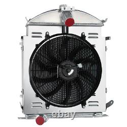 3 ROW Core Radiator+Shroud+Fan For 1928 1929 Ford Model-A Heavy Duty 3.3L