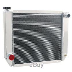 3 Row 1Tube Core Aluminum Radiator Fit Ford/Mopar Heavy Duty 24x19