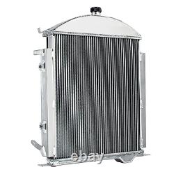 3 Row Core Aluminum Radiator For 1928 1929 Ford Model A Heavy Duty 3.3L