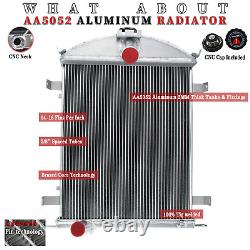 3 Row Core Aluminum Radiator For 1928-1929 Ford Model A Heavy Duty 3.3L L4 GAS