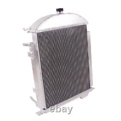 3 Row / Core Aluminum Radiator For 1928-1929 Ford Model A Heavy Duty 3.3L L4 GAS