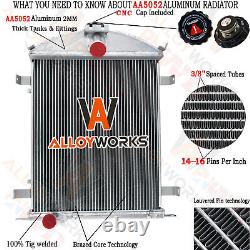 3 Row Core Aluminum Radiator For Ford Model A Heavy Duty 3.3L 1928-1929