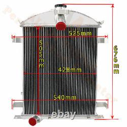 3 Row Core Aluminum Radiator For Ford Model A Heavy Duty 3.3L 1928-1929