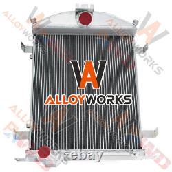3 Row Core Aluminum Radiator For Ford Model A Heavy Duty 3.3L 1928-1929