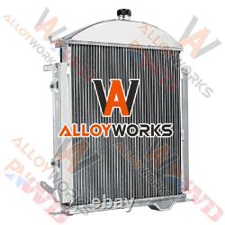 3 Row Core Aluminum Radiator For Ford Model A Heavy Duty 3.3L 1928-1929