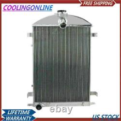 3 Row Core Aluminum Radiator For Ford Model AA Double A Heavy Duty 3.3L 1930 31