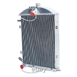 3 Row Core Heavy Duty Radiator withShroud Fan For 1930 1931 Ford Model A 3.3L L4