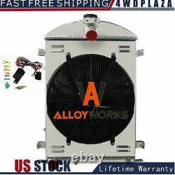 3 Row Core Radiator+Fan Shroud Combo For 1930-1931 Ford Model AA Heavy Duty 3.3L