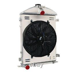 3 Row Core Radiator+Fan Shroud Combo For 1930-1931 Ford Model AA Heavy Duty 3.3L