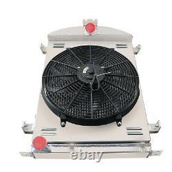 3 Row Core Radiator+Fan Shroud Combo For 1930-1931 Ford Model AA Heavy Duty 3.3L