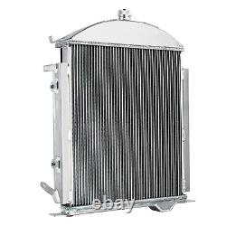 3 Row Core Radiator+Shroud Fan For 1928-1929 Ford Model A Heavy Duty 3.3L L4 GAS