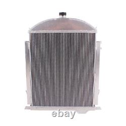 3 Rows/Core Aluminum Radiator for 1928 1929 Ford Model A Heavy Duty 3.3L L4 GAS