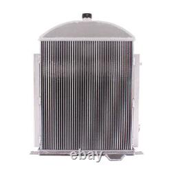 3 Rows/Core Aluminum Radiator for 1928 1929 Ford Model A Heavy Duty 3.3L L4 GAS