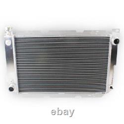 3 Rows Core Radiator+Shroud Fan Kit For 1985-1997 Ford F250 F350 F150 Bronco V8