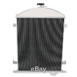 3 Rows Cores All Aluminum Radiator for 1928-1929 Ford Model A Heavy Duty 3.3L L4