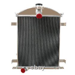 3 Rows Cores Aluminum Radiator fit 1928-1929 Ford Model A 3.3L L4 Heavy Duty