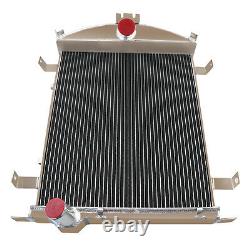 3 Rows Cores Aluminum Radiator fit 1928-1929 Ford Model A 3.3L L4 Heavy Duty