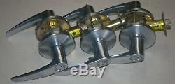 3 Stanley BEST Lever Door Locks Commercial Heavy duty With cores