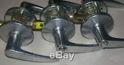 3 Stanley BEST Lever Door Locks Commercial Heavy duty With cores