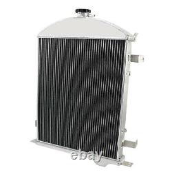 3-row Aluminum Core Radiator For 1928-1929 Ford Model A Heavy Duty 3.3l L4 Gas